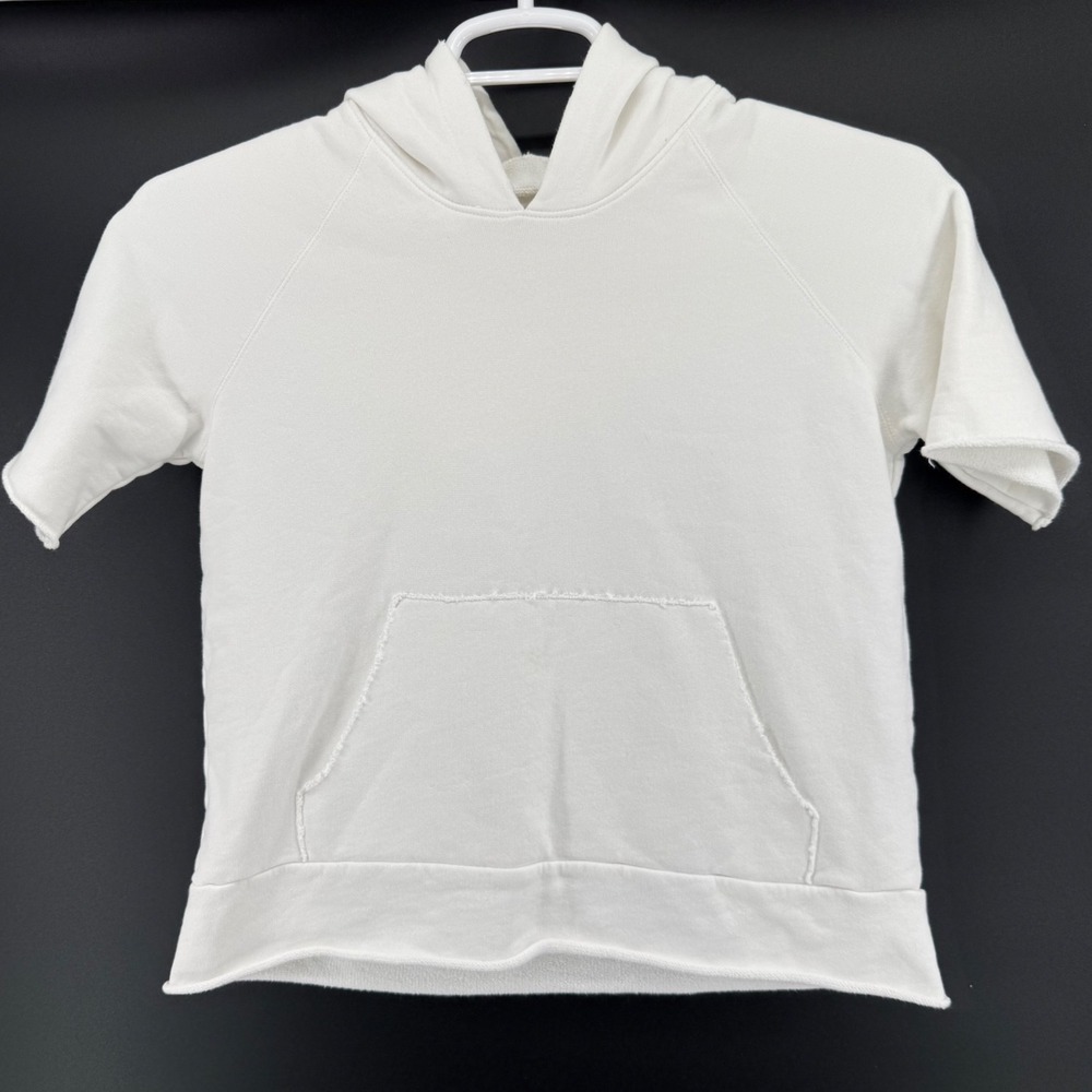 Frank & Eileen Short-Sleeve Hoodie in White